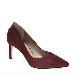 Sam Edelman Orella Suede Pump In Wine Size Women's 9.5